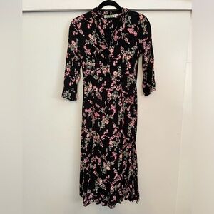 Loco lindo tea length vintage style dress. Just beautiful size small